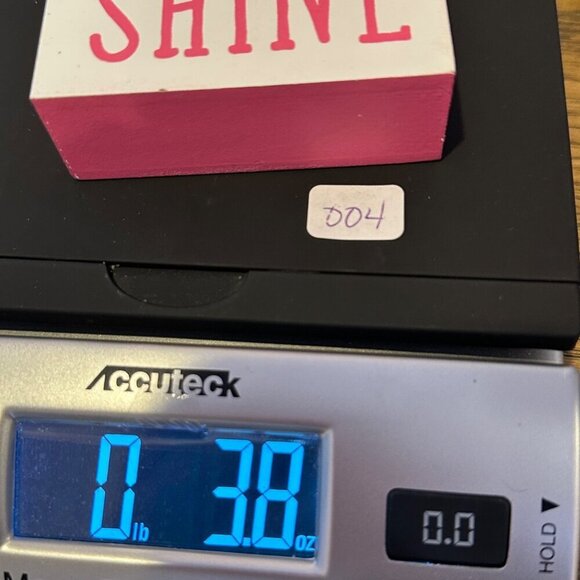 Tropical Wooden Block Sign Walking on Sunshine Floral Home Decor 6" Flamingo - Picture 8 of 8